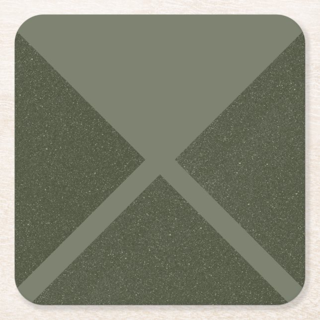 Moss Green X Padrão - Porta-copos de papel (Frente)
