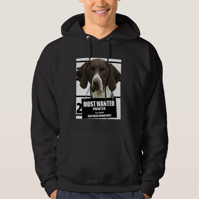 Most Wanted Pointer B - Camiseta de Cachorro Engra (Frente)