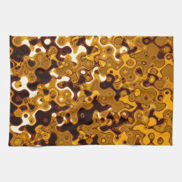 Mostarda & toalha de cozinha de Borgonha por C.L.