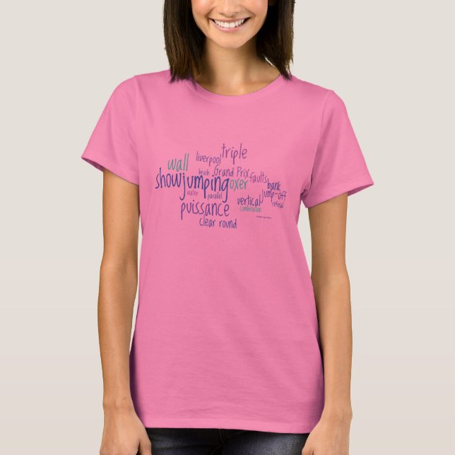 Mostrando Palavras Camisa Design Em Cores Mistas (Frente)