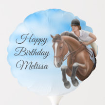 Mostrar Balão de Aniversário Equestre Equestre Equ