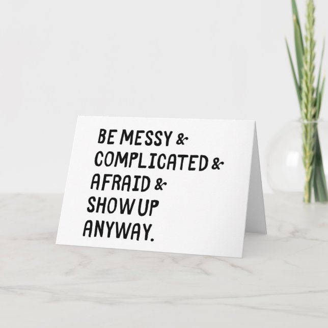 Mostrar Cartão de Saudação de Qualquer Modo (Frente)