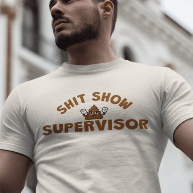 Mostrar T-Shirt Engraçado Com Supervisor (Criador carregado)