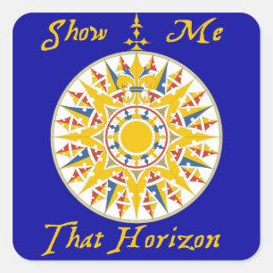 Mostre-me que a etiqueta do horizonte - bloco de