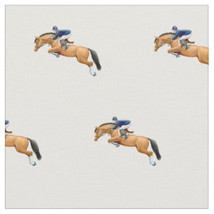 Mostre o tecido de salto do Equestrian do cavalo