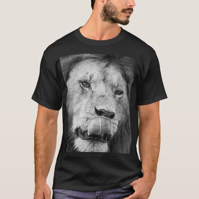 Mostre Sua Força com Nossa Camisa Estampada de Leã (Frente)