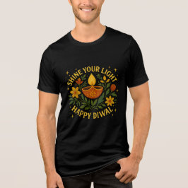 Mostre Sua Luz - Feliz Diwali - Camiseta Tripla