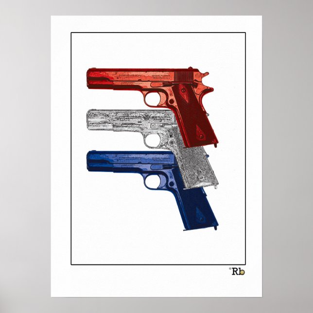 Mostre suas cores: Poster de Colt 1911 (Frente)