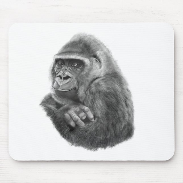 Mother gorilla Mouse Pad 母ゴリラのマウスパッド (Frente)