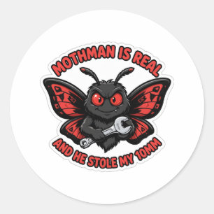 Mothman Roubou Meu Adesivo de 10mm