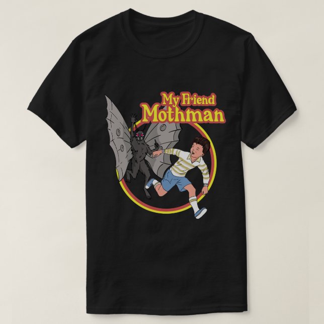 Mothman Vintage T-Shirt (Frente do Design)