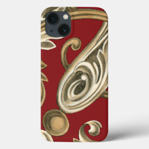 Motif Botânico Elegante com Folhagem de Tan