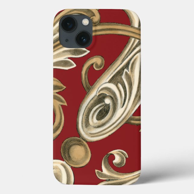 Motif Botânico Elegante com Folhagem de Tan (Verso)