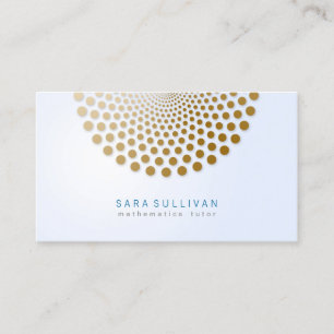 Motif de Pontos do Círculo Cartão de visita do T