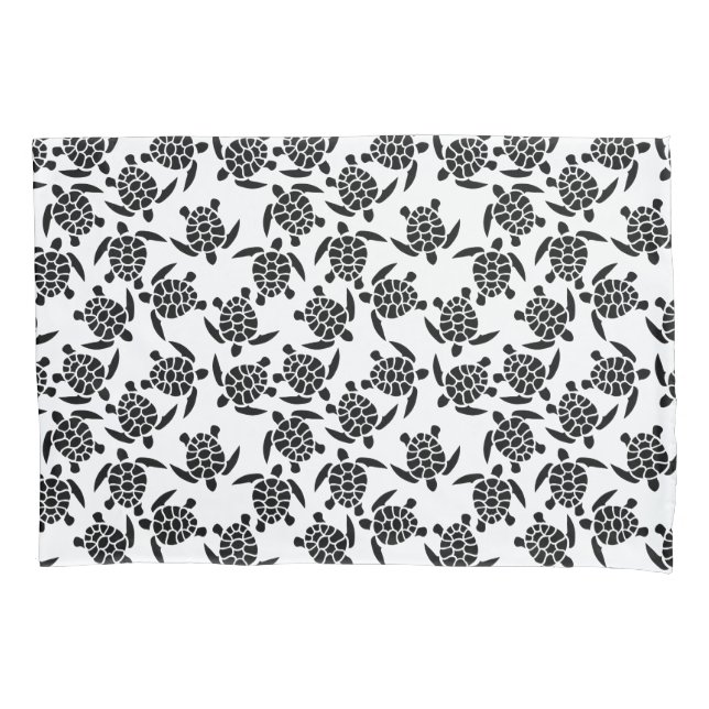 Motif de repetição preto e branco | Padrão de tart (Frente)