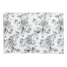 Motif Floral Repetitivo | Padrão de Rosas Brancas