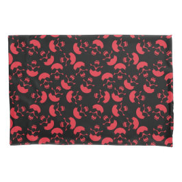 Motif Repetitivo Vermelho e Negro | Padrão do crân