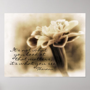 motiva Thoreau cita a poster da arte natural