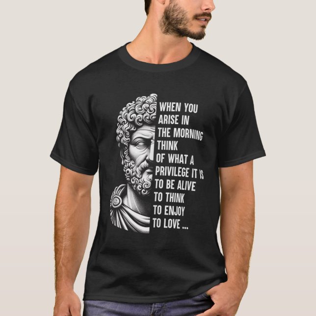 Motivação da Camisa Estática do Filósofo Marcus Au (Frente)