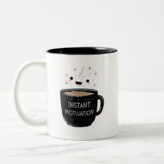 Motivação Instantânea – Xícara de Café Kawaii Fofa