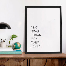 Motivação Minimalista Pequenas Coisas e Poster de
