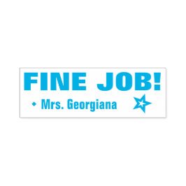 Motivando "BELO TRABALHO!" Carimbo de Borracha do