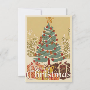 Motivo de Natal, com Presentes Debaixo da Árvore d