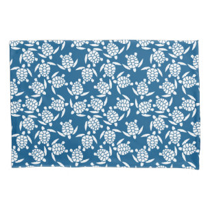 Motivo de Repetição Branco e Azul Padrão de Tart