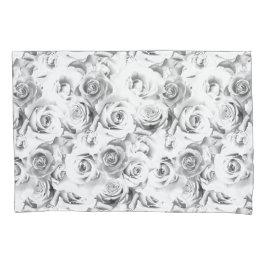 Motivo Floral Repetitivo | Padrão de Rosas Brancas