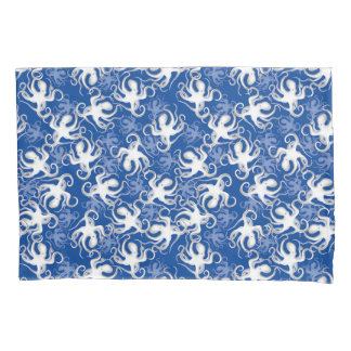 Motivo Repetitivo Branco e Azul | Padrão de Polvo