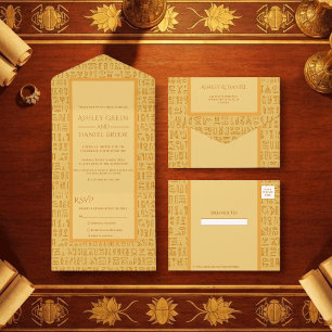 Motivos Hieróglíficos do Antigo Egito Casamento Eg