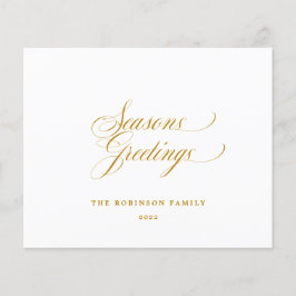 Motivos Orçamentais Saudações Tipografia Dourada d