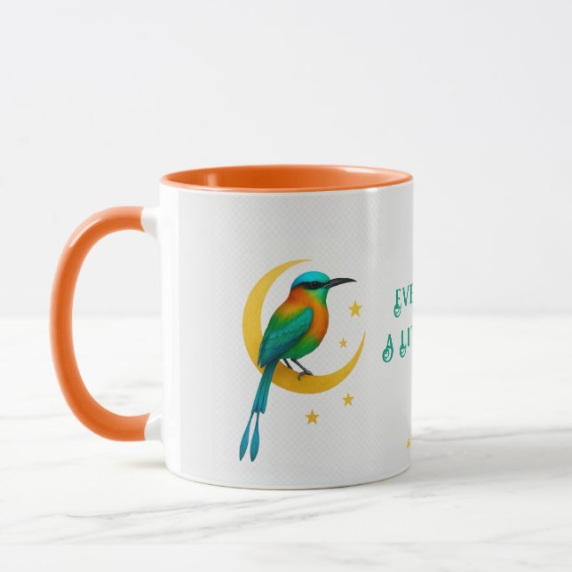 Motmot Procurado por Turquesa na Caneca do Crescen (Esquerda)