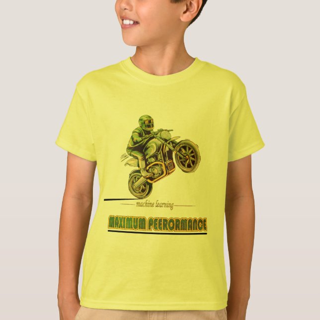 Motocicleta de camiseta desportiva (Frente)