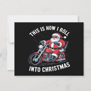 Motocicleta Moto de Santa Claus Natal Essencial