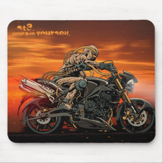Motocicleta Mousepad triplo
