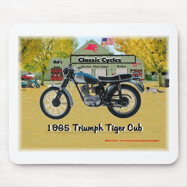 Motocicletas clássicas 1969 Triumph Mousepad (Frente)