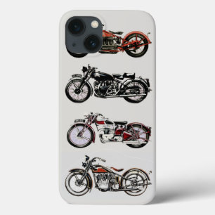MOTOCICLETAS do VINTAGE, vermelhas