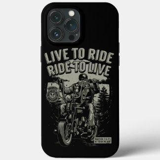 Motociclista Barbudo Vive para Andar Andar para Vi