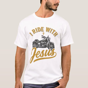 Motociclista Cristão Eu Ando Com Jesus Camisa Vint