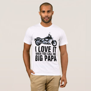 MOTOCICLO DE PAPA ENGRAÇADO MENS T-SHIRTS
