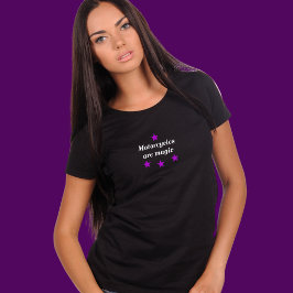 Motociclos são camiseta de moto mágica para mulher