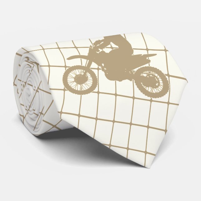 Motocross da motocicleta que compete na gravata da (Rolled)