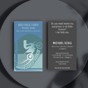 Motocross dirtbike moto-x empresa cartão de visita