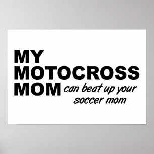 Motocross Mãe Engraçado Poster