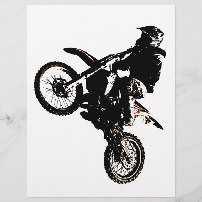 Motocross motocicleta (Frente)