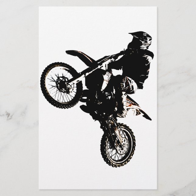 Motocross motocicleta (Frente)