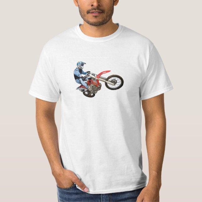 Motocross que compete o t-shirt (Frente)