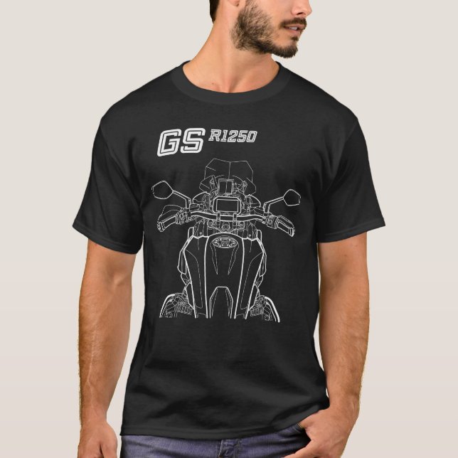 Motomoto de aventura GS R 1250, GS 1250 T-Shirt (Frente)