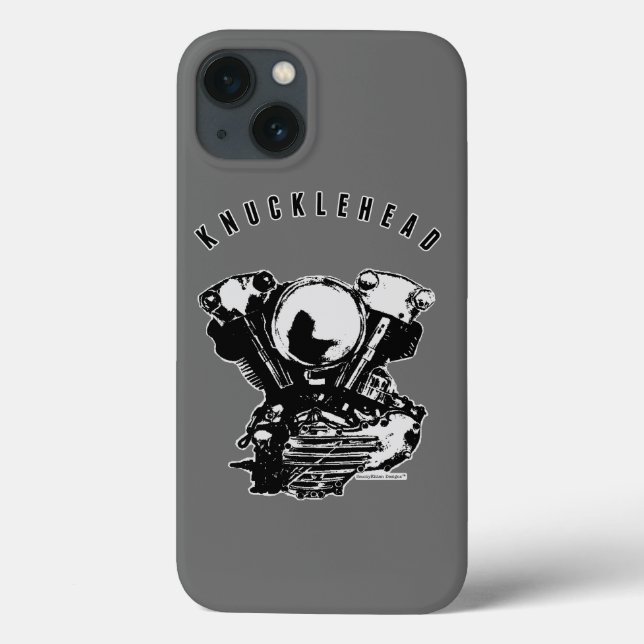 Motor da motocicleta do Knucklehead do vintage (Verso)